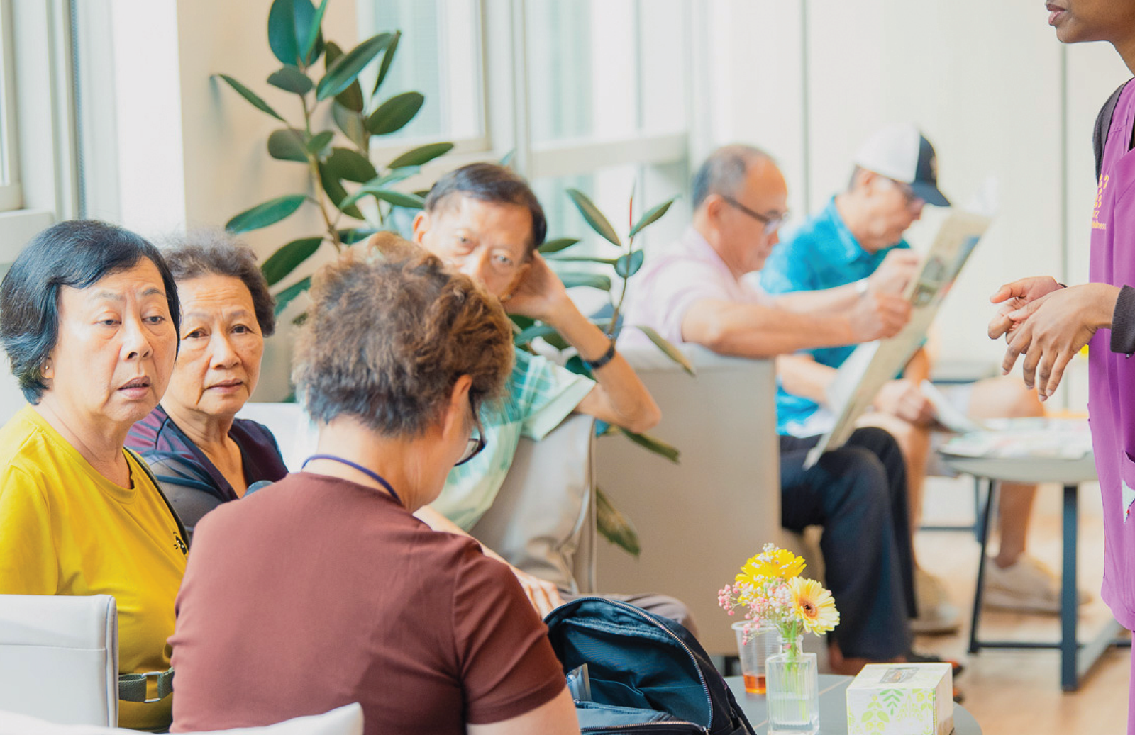 Patients at OXYZ clinic
